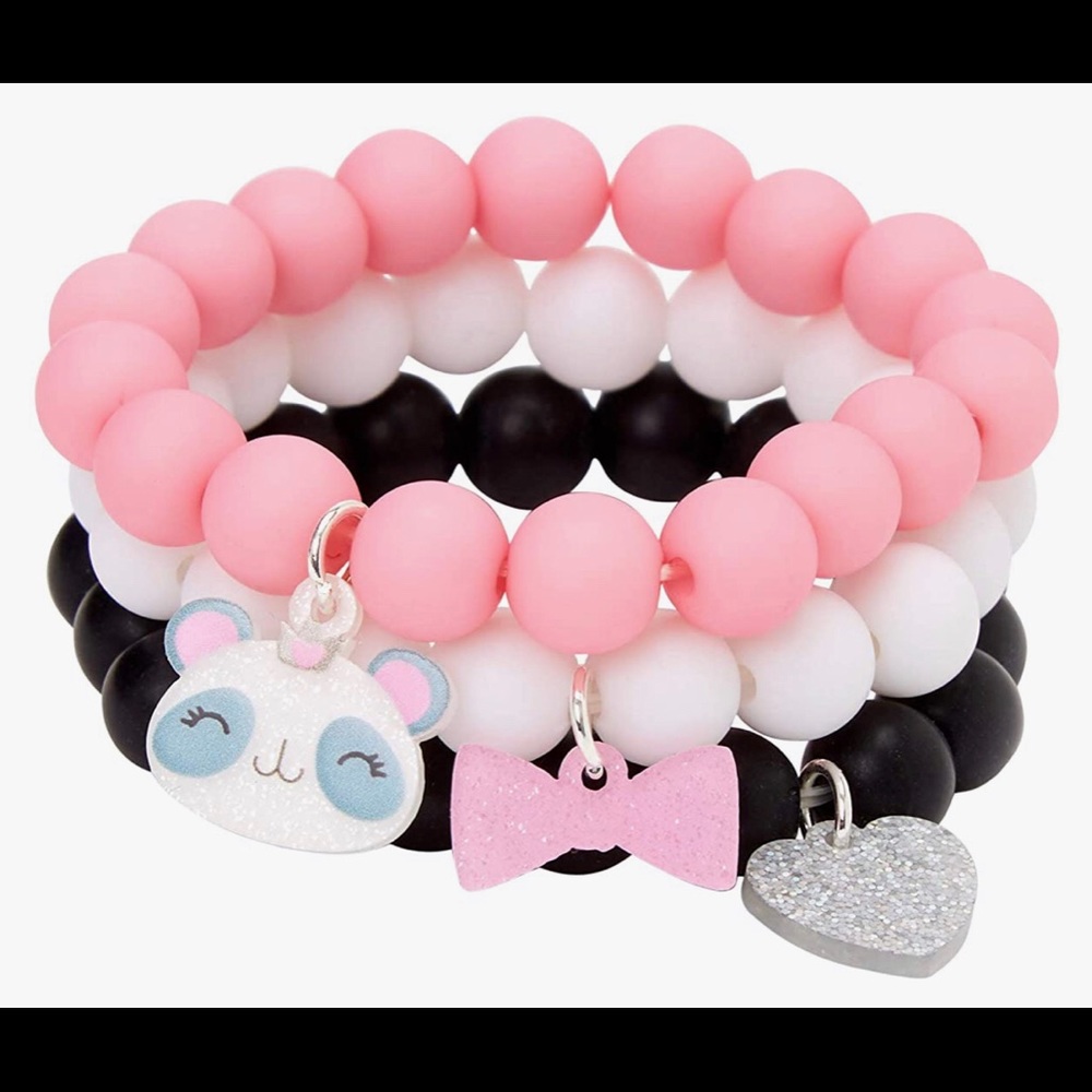Claire's Club Matte Beaded Bracelets with Charms